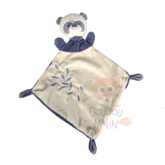  baby comforter panda blue beige 30 cm 
